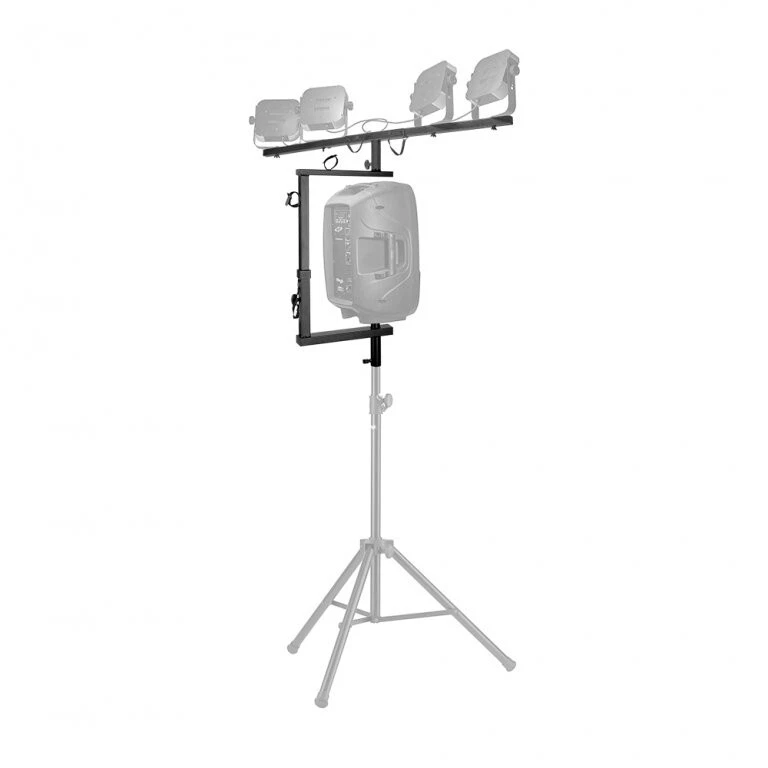 Stagg SPS2LIS T-bar DJ Disco Effects Lighting Rig Extension 35mm Speaker Stand - Image 2 of 4
