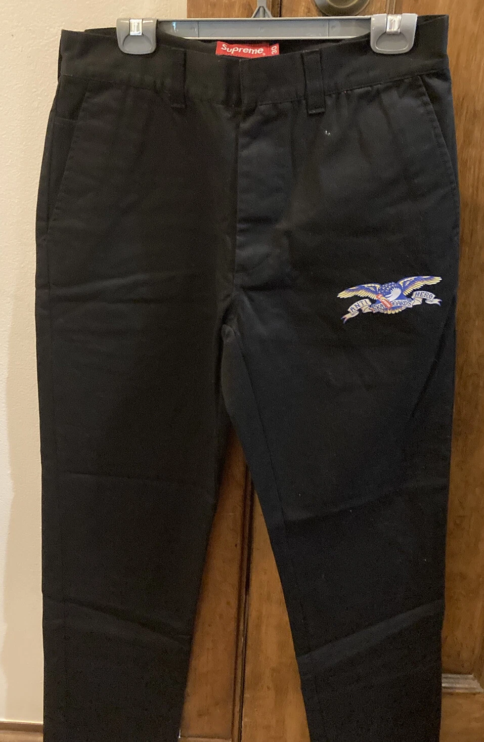 Pantalon de travail noir Supreme X Antihero SS 2016 taille 30