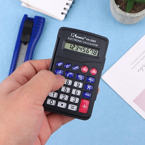 Digit Calculator Pocket Size Mini Plastic 8 Digits Electronic Mini Calculator - Picture 10 of 12