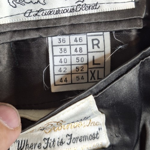 Vintage Kosins Clothes Trenchcoat Mens 46R Gray Cashmere Blend - Picture 11 of 13