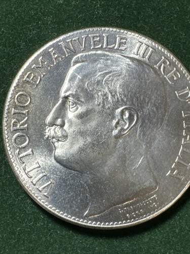 ITALIEN 5 LIRE 1861-1911 Imitation versilbert Cooper Nickel 23gr, 37,25mm selten - Bild 9 von 9