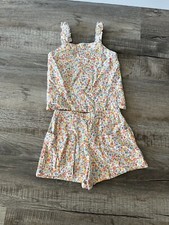 Copper Key Little Girl 2pc Summer Floral Short Set Size 5