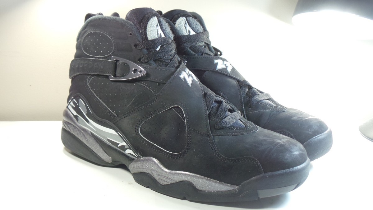 NIKE 2015 AIR JORDAN VIII 305381 003 BLACK CHROME 8 RETRO  display picture 1