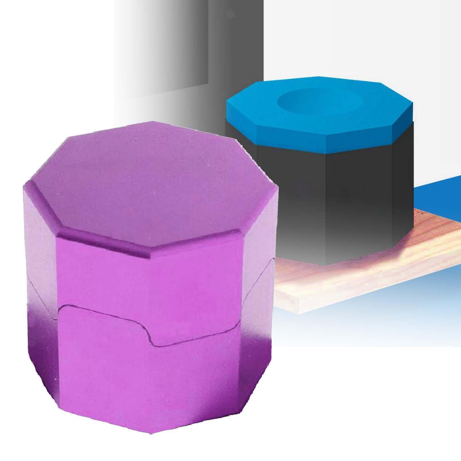 Pool Chalk Holder Octagonal Carrier Case Organizer Pool Table