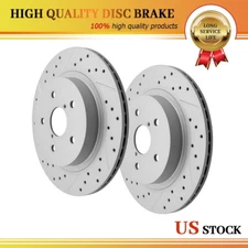 Rear Coat Drill Slot Disc Brake Rotor Kit For 2015-2023 Subaru Legacy 2.5L