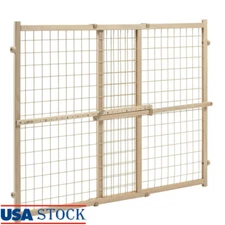 Adjustable Baby Gate Tall Wide Pressure Mounted Fits 31-50" Doorways Durable New
