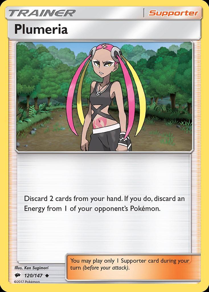Plumeria　 CARD-1 & CARD-2 セット Pokemon Plumeria (120/169) Burning Shadows NM | eBay