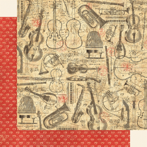 GRAPHIC 45 "LOVE NOTES" 12X12 COLLECTOR'S EDITION PAPER PACK  ROMANCE SCRAPJACK - Picture 5 of 10