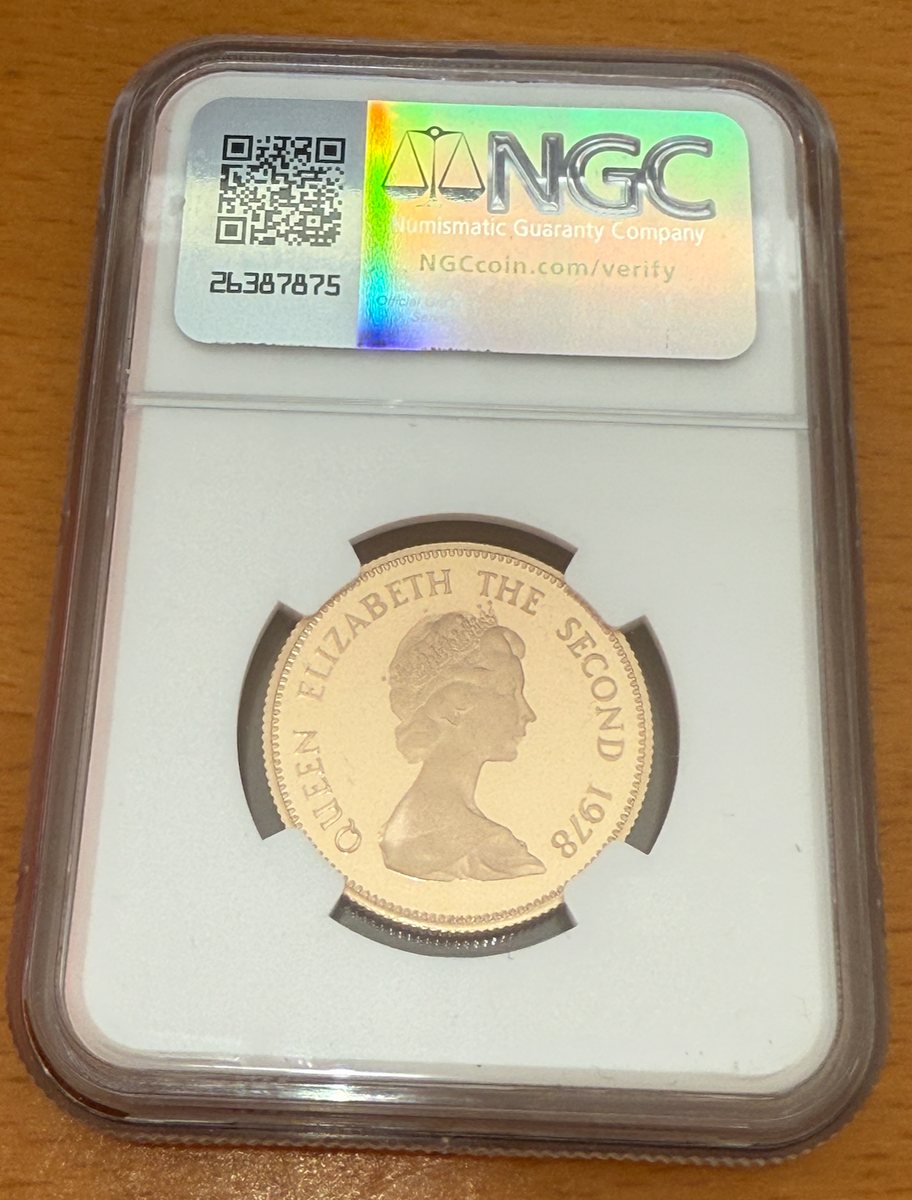 NGC 1978 PF69 UC 270枚のみ タークス カイコス 金貨  NGC 1978 PF69 UC 270枚のみ タークス カイコス 金貨 コイン