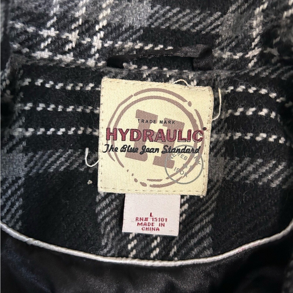 Hydraulic Double Breasted Button Front Lined Plai… - image 7