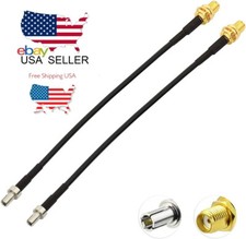 2PCS SMA Female to TS9 Connector Coaxial Pigtail Cable 12 inch for 4G/5G Modems