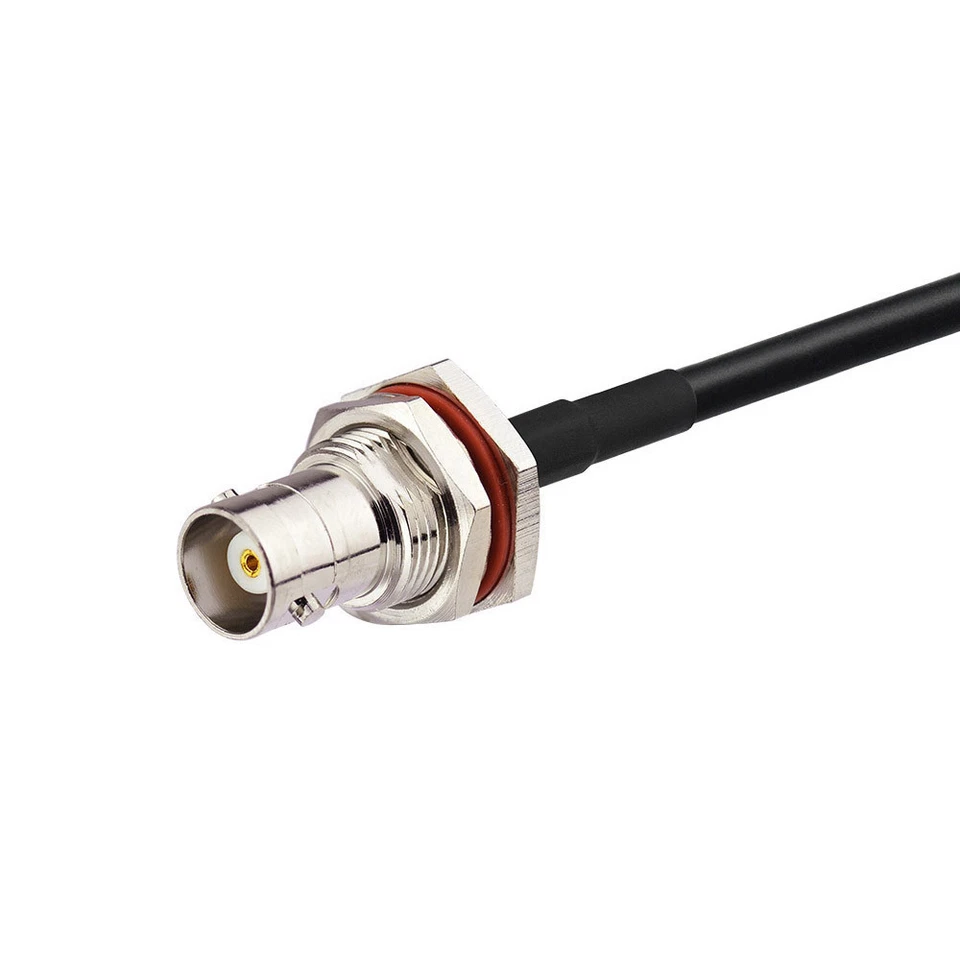 BNC Female Sealed Bulkhead Mount to SMA Male RG58 Coaxial Cable 1m for PC Aerial - Image 2 of 3