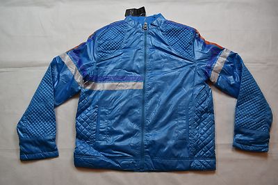 JOYSTICK JUNKIES GESTICKTES LOGO GEFÜTTERT BLAU BOMBER STIL JACKE NEU OFFIZIELL  