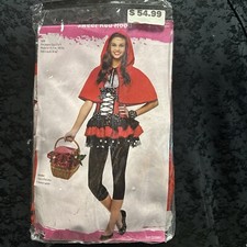 Sweet Red Hood Junior’s Fun World Little Red Riding Hood Costume Size 0-9