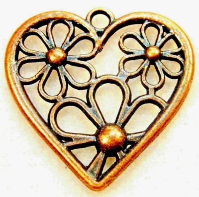WHOLESALE Tibetan Antique Copper Large HEART - Main Image