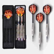 3PCS Soft Tip Darts Set Sliver Barrels Nylon Shafts Flights 16 Gram with Case