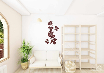 Wandtattoo Blumenranken Rosen oracal MATT Blümen Wandaufkleber
