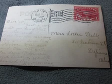US, # Q1, 1c Parcel Post Used on Postcard - 