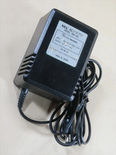 PC engine console AC adapter NEC Japan game tested Japanese games PAD-105 jp - Image 3 of 4