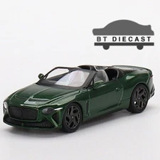 MINI GT BENTLEY MULLINER BACALAR 1/64 DIECAST MODEL CAR SCARAB GREEN MGT00492