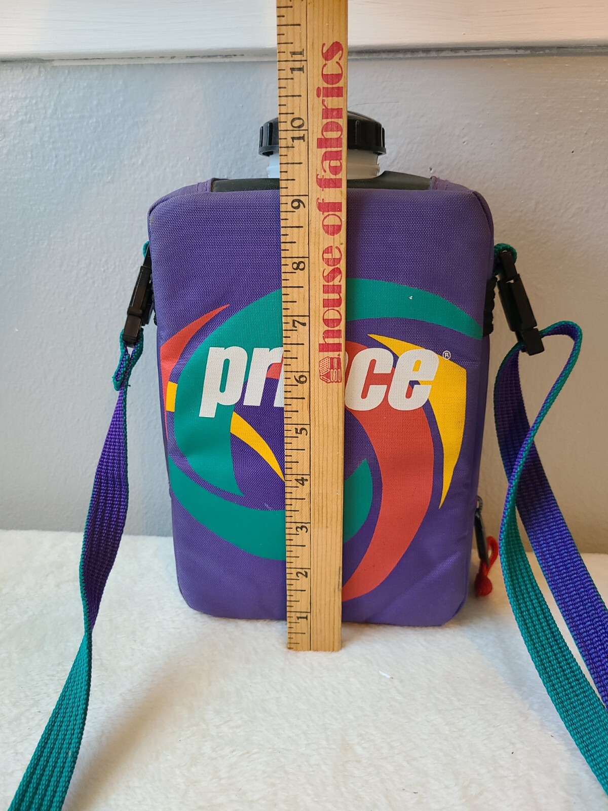 90s Prince Tennis Water Bottle Lg 80oz Cooler Canteen Sport System Vintage