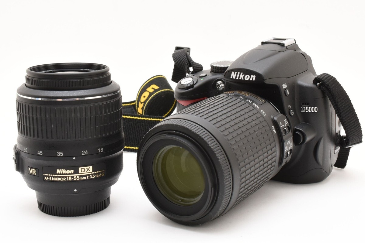 ■美品■ ニコン Nikon D5000 #A061 NEAR MINT count:907】Nikon D5000 Digital SLR 18-55 + 55-200