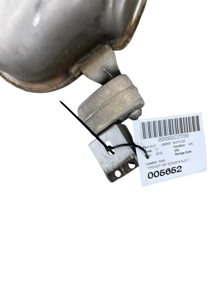 2016-2019 AUDI TT REAR EXHAUST MUFFLER ASSEMBLY W/ CHROME TIPS 8S0253611K OEM - Изображение 4 из 4