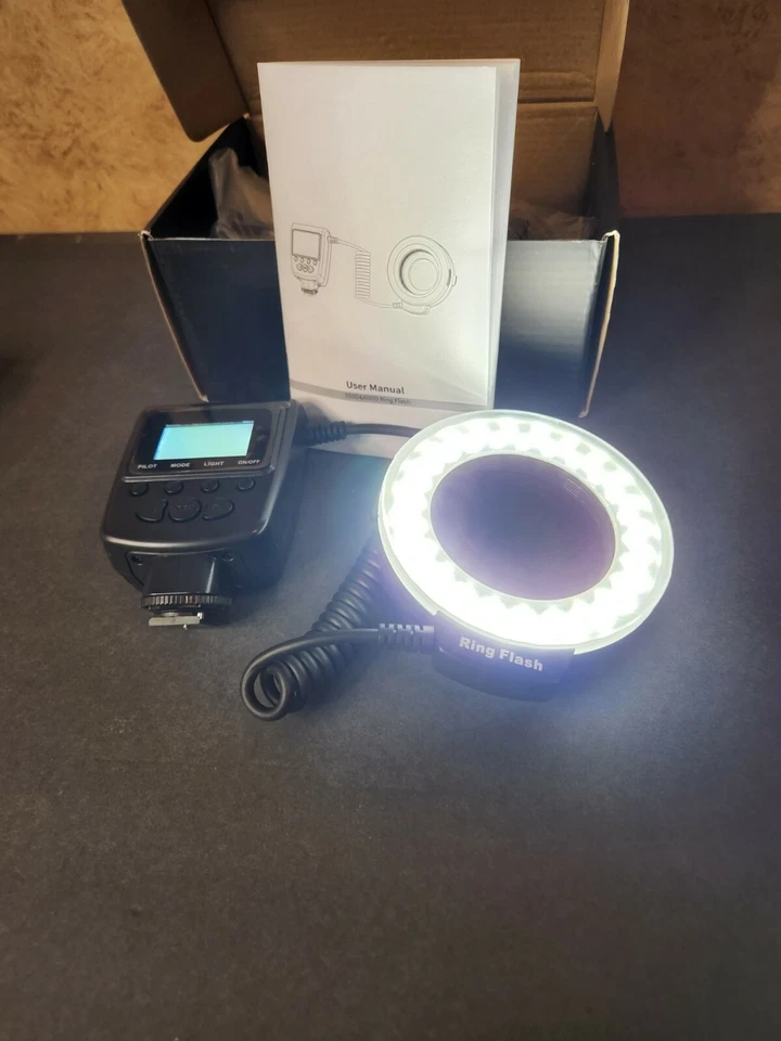 Led Ring Flash 550D 600D Camera Open Box - TESTED with Manual... - Image 3 of 4