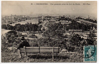CHERBOURG - Manche - postcard 50 - view towards the station