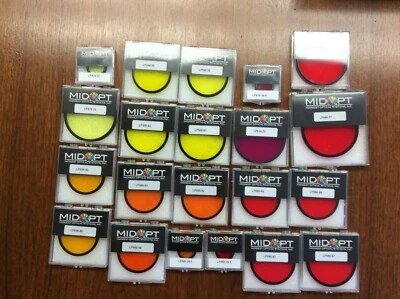 LP470 LP500 LP530 LP550 LP580 MIDWEST OPTICAL MIDOPT YELLOW LONGPASS FILTERS