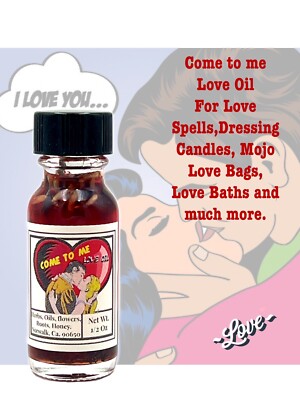 Come to Me Oil Attraction Wiccan Lovers Magic Love Spell marriage 