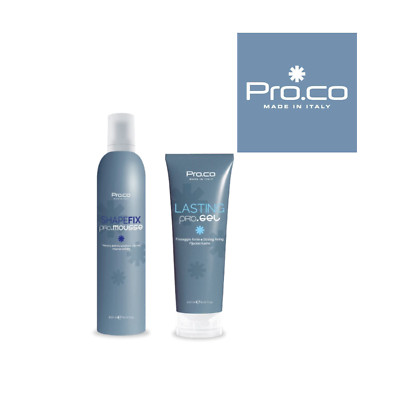 Haarstyling Set AKTION Mousse 300ml + Gel 200ml Professional Pro.co