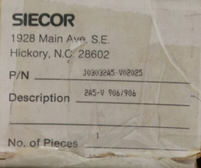SIECOR J03032A5-V02025 CABLE #A6-22