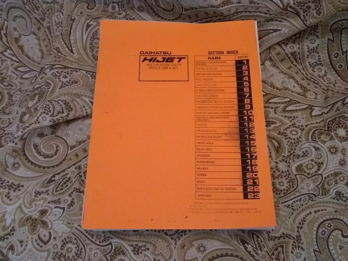 Daihatsu hijet sale mini truck parts