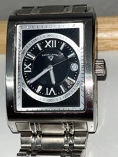 Mens Swiss Legend LIMOUSINE Stainless Steel Watch Sapphitek Crystal 50m Date