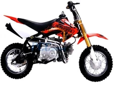 Coolster QG-213A New 110cc Fully Auto  Mini Size Kids Dirt Bike M Red 