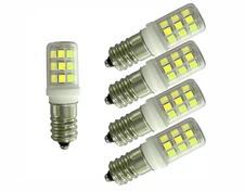 5pcs E12 Candelabra LED Light mini bulb 3W 33-2835 Ceramics Lamp 110~120V H