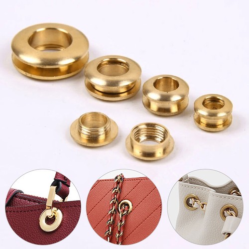 DIY Fixing Brass Eyelets Washer Grommets Buckles For Leather Craft Tool Decor - Picture 2 of 17