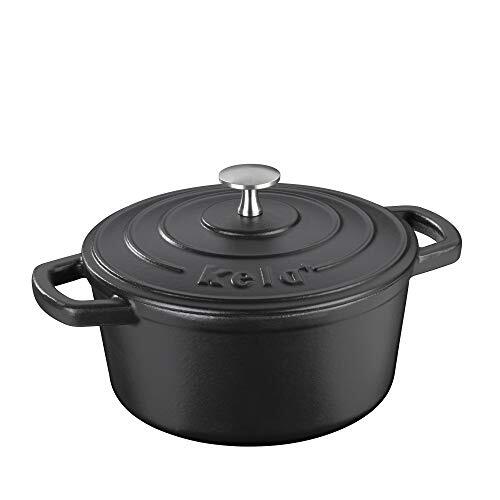 Kela Tostatrice Tonda Calido 2,5 Litri, 2.5 Litri, Cast Iron, Nero (2,5 L)