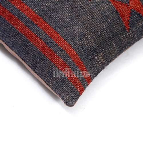 4 Set of Wool Jute Cushion Home Decor Handwoven Kilim Pillow Bohemian Pillowcase - Picture 69 of 120