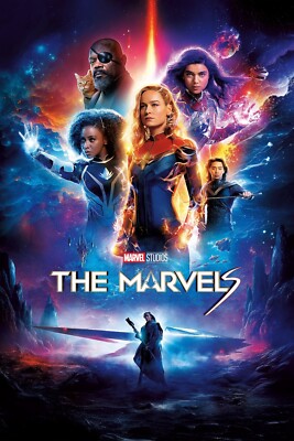 2023 The Marvels Movie Poster 11X17 Captain Marvel Ms Marvel