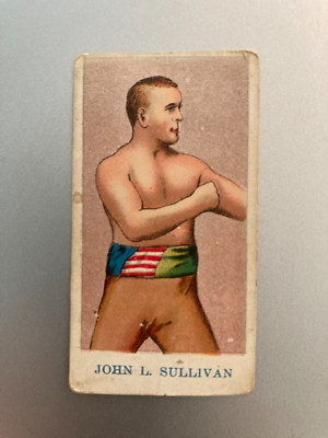 John L Sullivan 1909 E75 American Caramel Prize Fighter Caramels Boxing Card B16