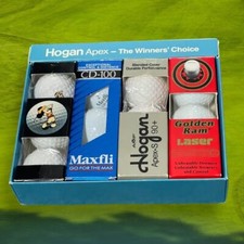 Vintage Dozen Golf Balls Ben Hogan Apex S 90 , Golden Ram Laser, Disney, Maxfli