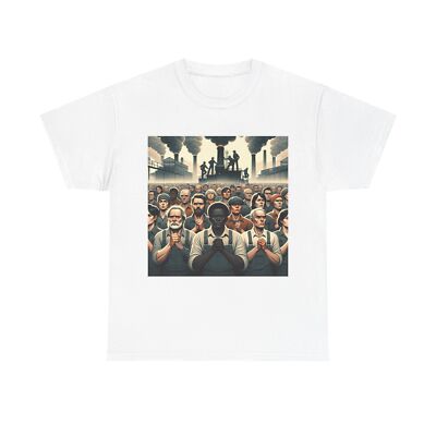 Unisex Adult T Shirt Social Realism Factory Workers Unite