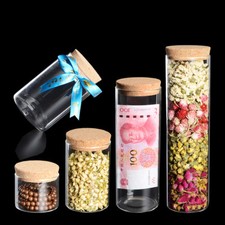 150ml 1000ml Glass Vial Jars Test Tube Bottle Crafts Seal Pot Storage