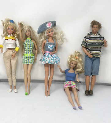 Lot de poupées Barbie, Ken , petites poupées , bébés et accessoires - Jeux & Jouets