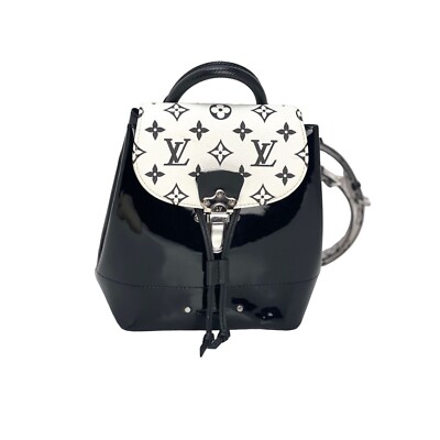 LOUIS VUITTON Hot Springs Backpack White Monogram and Patent LOUIS VUITTON Hot Springs Backpack White Monogram and Patent