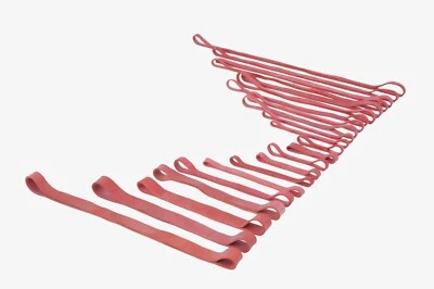 WIHEDÜ Gummibänder Gummiband 1kg Beutel Rot, versch. Größen, auch für Lebensmittel