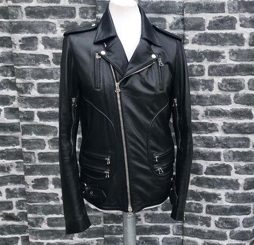 Iconic & Gorgeous Balmain AW10 Leather Lambskin Biker Jacket - Picture 2 of 12