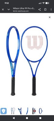 New Wilson 2025 Ultra 99 PRO (4 3/8) 16X18 V5 Tennis Racket